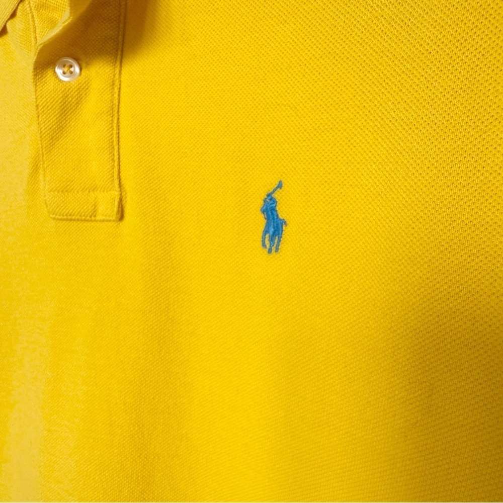 Polo Ralph Lauren Boy’s Classic Fit Yellow Polo Shirt XL Short Sleeve Casual - Picture 6 of 13